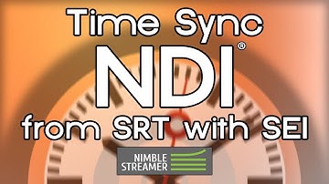 Time sync NDI streams from SRT with NTP SEI metadata in Nimble Streamer