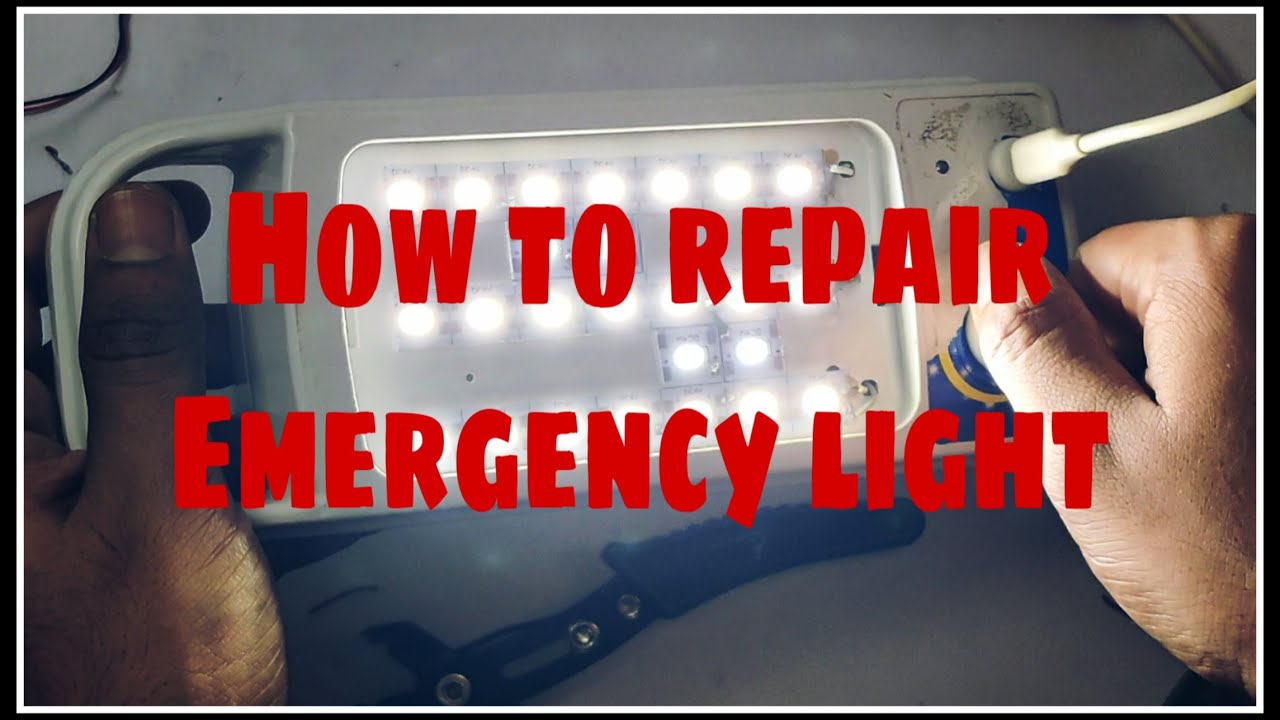 How to repair emergency light at home repairing dead battery of