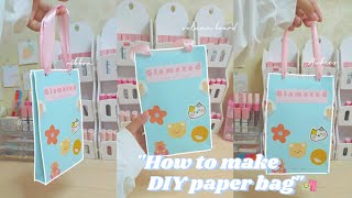 studio diaries ep46 DIY paper bag 🛍️ How to make paper bag, eco friendly, easy way