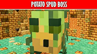 I Killed MEGA Potato Boss In Minecraft
