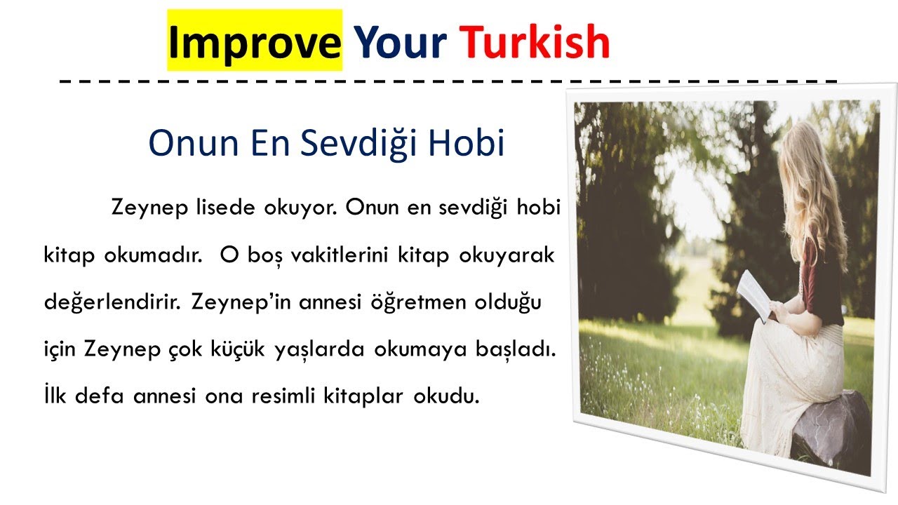 Learn Turkish: Listening and Reading A1-A2 (Dinleme-Okuma) No: 2