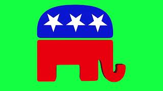 Republican Party Green Screen Logo Loop Chroma Animation