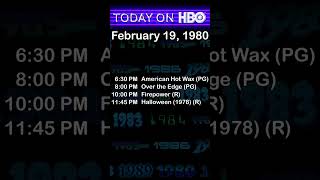 HBO's schedule on this day, February 19, in 1980.  All times Eastern/Pacific.