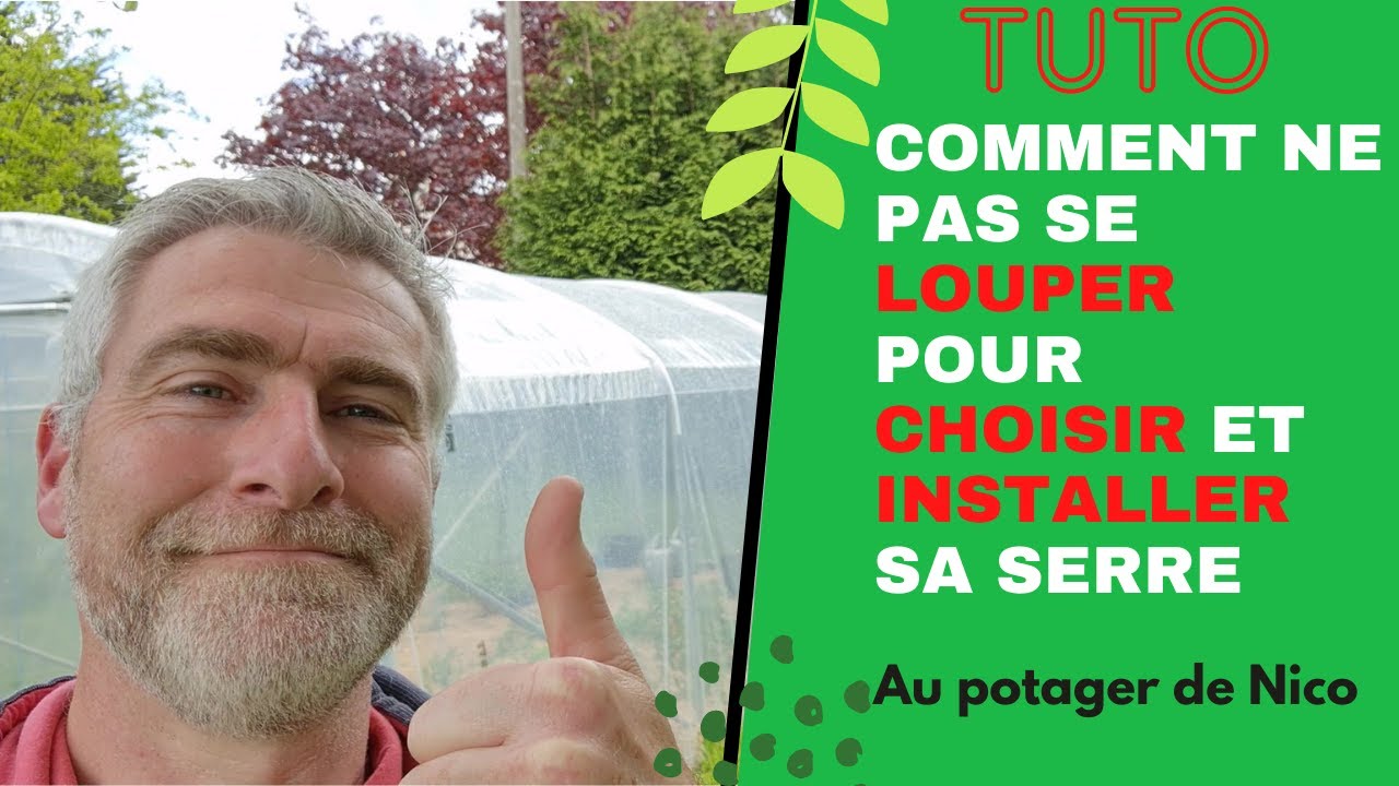 Montage d’une serre de jardin DOLMEN 330 par Le Potager de Nico