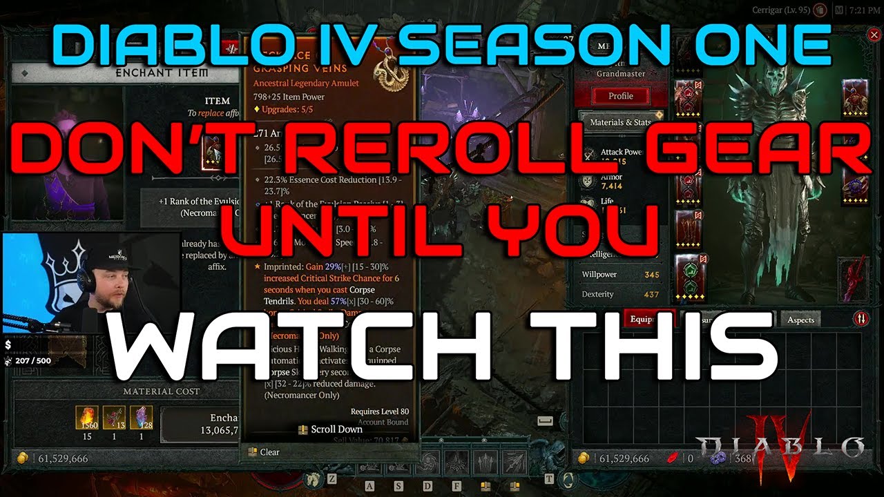 Diablo 4 Season 1 DONT REROLL GEAR UNTIL YOU WATCH THIS YouTube