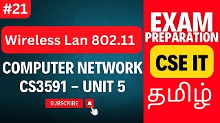 Wireless LAN (802.11) Explained | Wi-Fi Standards & Applications | CS3591 Unit 5 | Anna University