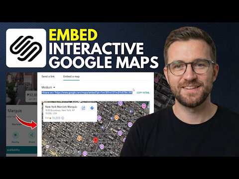 How to Embed Interactive Google Maps in Squarespace (Step By Step 2026)