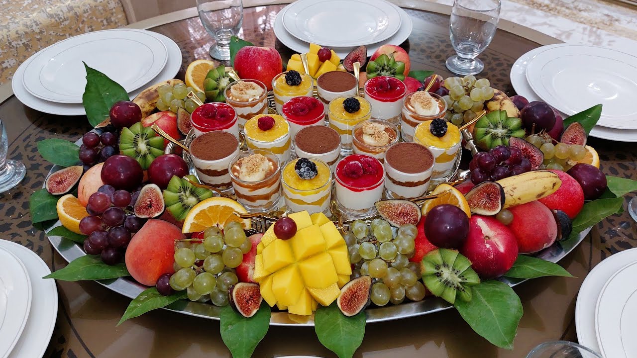 طبق ديسير راقي للعراضات و المناسبات تحلية كريمية روووعة👍👍