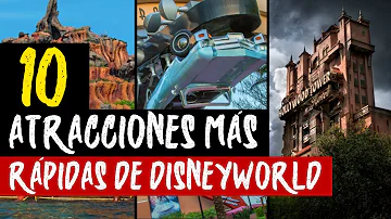 ¿Cuáles son las 10 atracciones más rápidas de Disney?