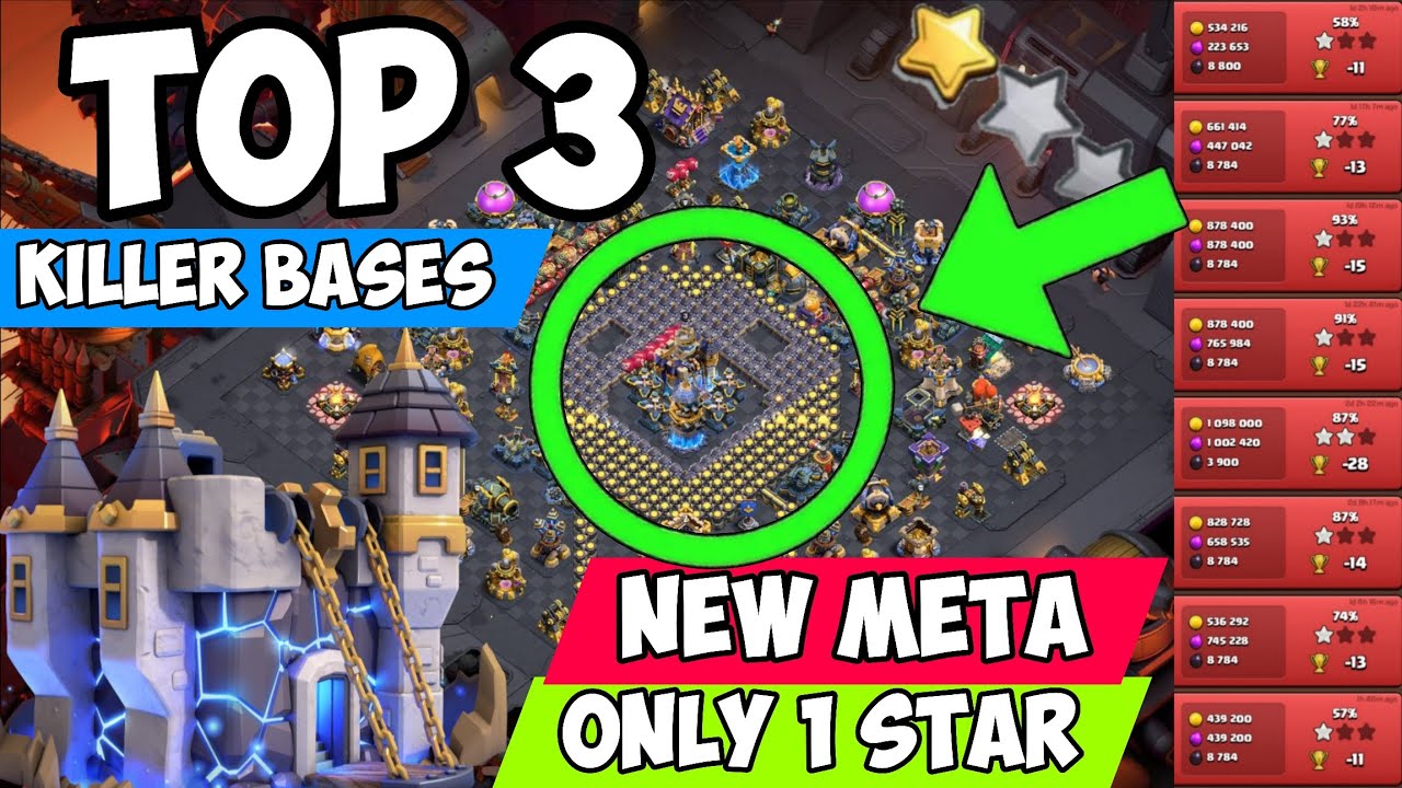 Новые* Топ-3 базы для TH18 в Войне и Легендарной лиге | Защита от 2 и 3 звезд | Ссылки на базы вк...