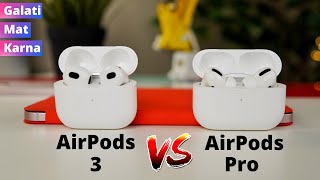 AirPods 3 vs AirPods Pro Full Comparison