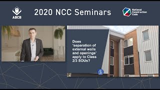 Does 'separation of external walls and openings' apply to Class 2/3 SOUs