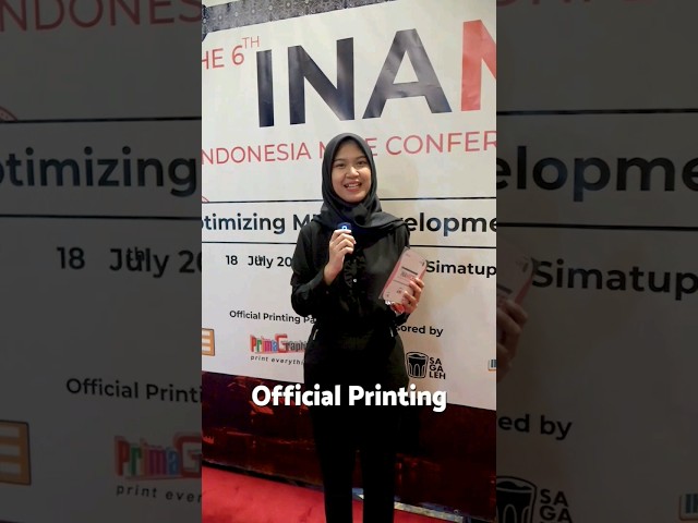 OFFICIAL PRINTING PARTNER✔️ ADA SANDIAGA UNO⁉️😍 #INAMICE #viral #shorts #shortvideo #primagraphia class=