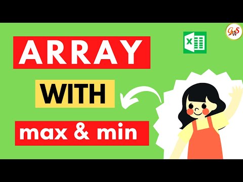 Array Function in Excel with Examples | How to Use Array with MAX & MIN Function | GrowWithSkills