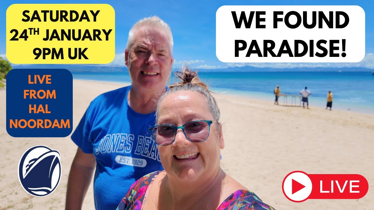 We Found It! Join Us LIVE From Our 42 Day Cruise - Saturday 24th January 9pm UK time!