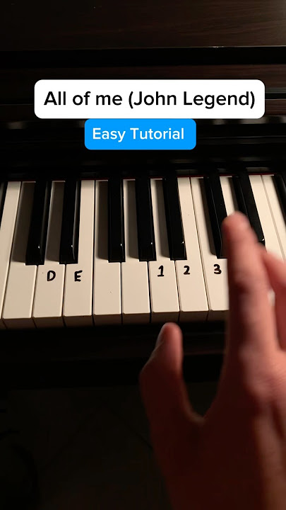 All of me (Easy Tutorial) #piano #relaxing #tutorial #johnlegend