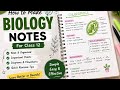 How to make notes like a topper for class 12 biology best way to do it???@GungunStudies