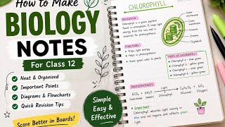 How to make notes like a topper for class 12 biology best way to do it???@GungunStudies