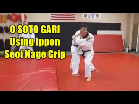 O SOTO GARI-IPPON SEOI NAGE GRIP Back Direction
