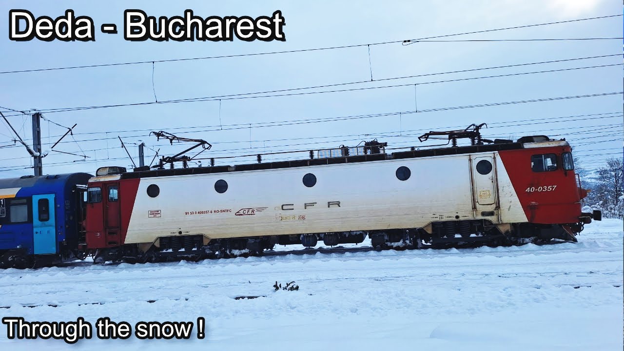 9 Hours of Winter Magic ❄️ Romania by Train: Deda - Bucharest 🇷🇴 [4K ASMR]