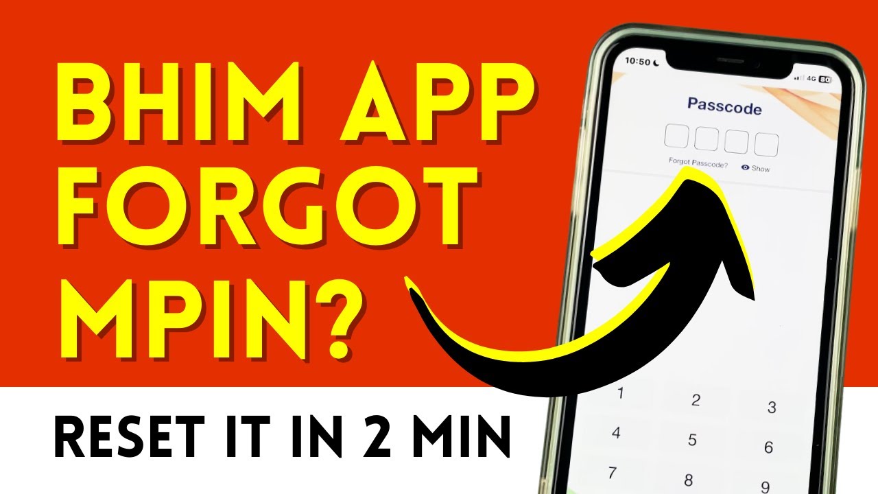 Mpin Random Key Change or Reset MPIN / Passcode in Bhim App in case Forgotten - YouTube