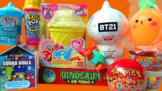 MANY Blind toys, BTS toy, cup ANGEL, PIKMI pops, lost KITTIES, surprizamals, SQUISH ball, DINOSAUR