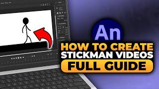 How To Create Stickman Videos On Adobe Animate (𝟮𝟬𝟮𝟲) | 100% WORKS | NO Yapping, To The Point & EASY