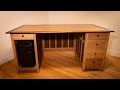 Handcrafted Office Desk | Custom built desk for a gaming computer | Fine Woodworking