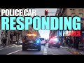  lapd police car responding in paris 