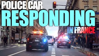 🇺🇸 LAPD Police Car RESPONDING IN Paris 🇫🇷