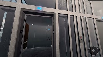 Epic motor! Otis series 7 gen2 elevator at Quest corp HQ in Roblox