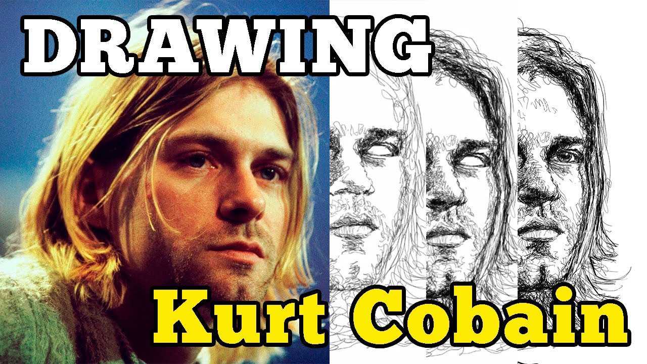 Drawing Kurt Cobain from Nirvana - Digital Art - YouTube
