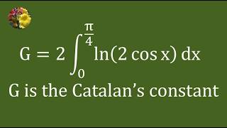 Method 2: Determining Catalan’s Constant Through Its Integral Form