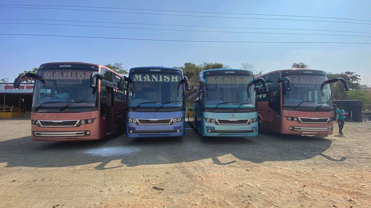 4 Brand New Premuim Class AC Sleeper Buses of Manish Travels ❤💥