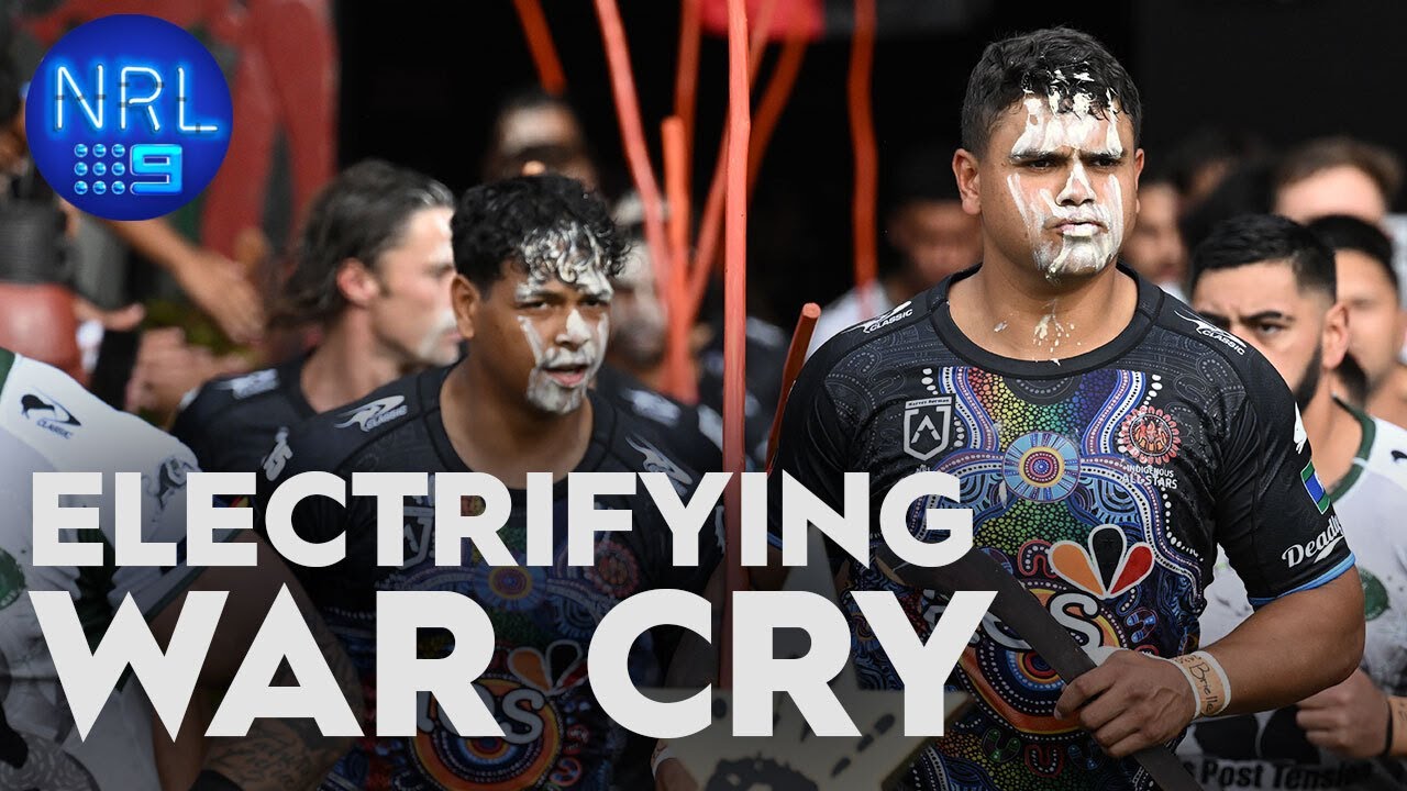 a Passionate War Cry from the Indigenous All-Stars NRL on Nine