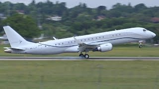 Fullhd Embraers Lineage 1000 Landing At Genevagvalsgg