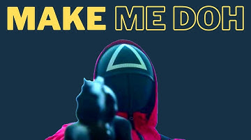 DIY Squid Game Playdough, how to make Squid game Sugar honeycomb and soldier face with playdoh!!