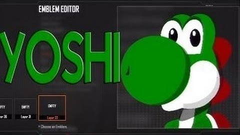 Black Ops 2: Yoshi Emblem - BO2 Emblem Editor Tutorials [EPISODE 3]