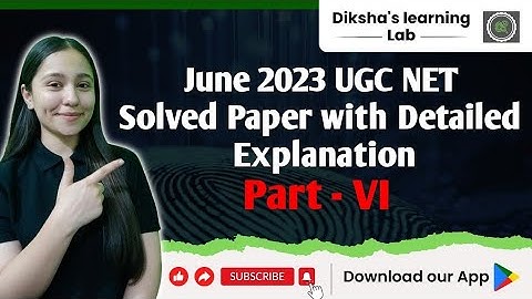 UGC NET Forensic Science Paper Solving June 2023 with Detailed Explanation || Q52-Q60