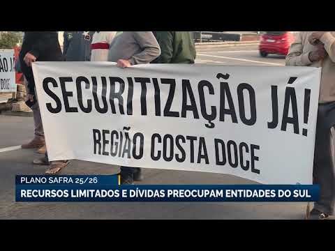 Plano Safra 25/26: recursos limitados e dívidas preocupam entidades do Sul