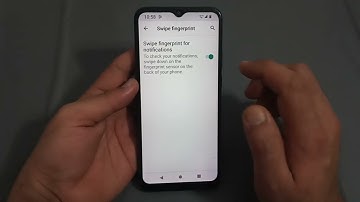 how to enable swipe fingerprint for notification in Moto G8 power lite, Moto G8 power lite mein swip