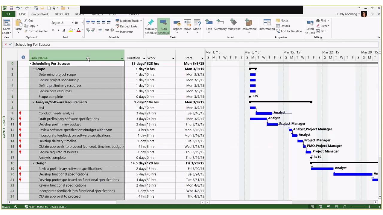 Scheduling for Success with Microsoft Project - YouTube