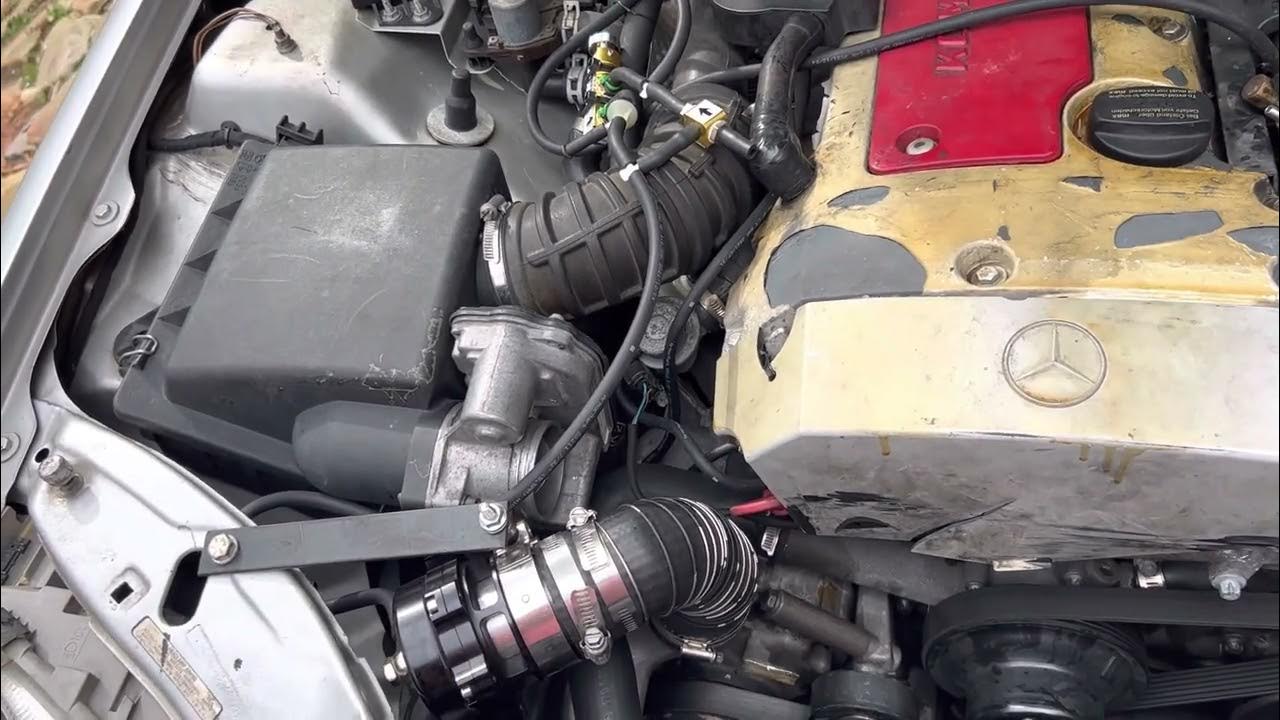 Mercedes Slk 230 supercharger fix with eBay 50mm blow off valve - YouTube