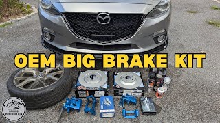 Bolt On OEM Big Brake Kit for 2014-18 Mazda 3