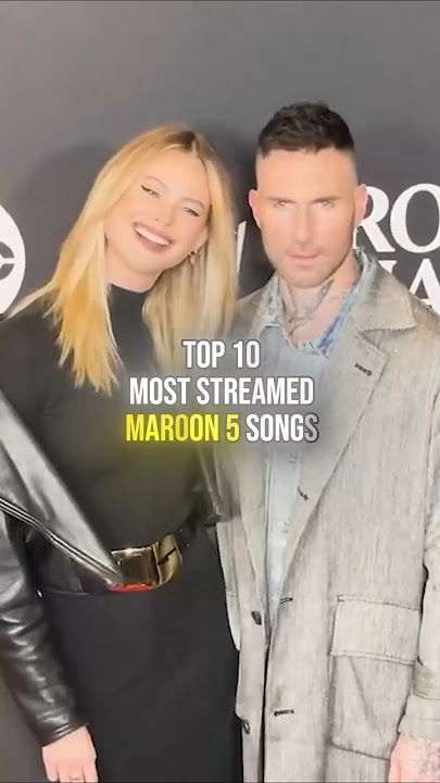 Top 10 MOST STREAMED Maroon 5 Songs on Spotify 🎶📈 #shorts #maroon5 #adamlevine #jamesvalentine #song