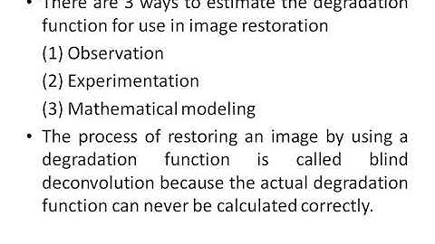 Estimation of Degradation Function Explained in Malayalam