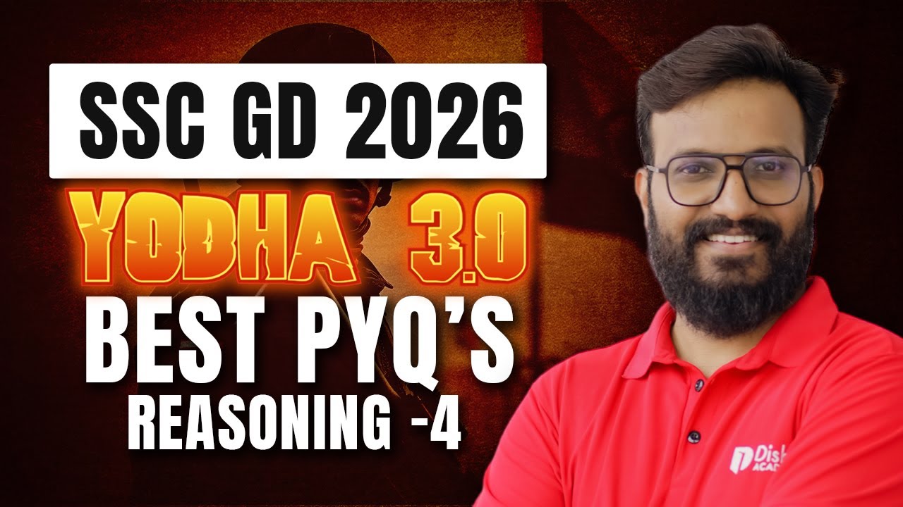 SSC GD 2026 | YODHA 3.0 | BEST PYQ'S | REAONING -4 