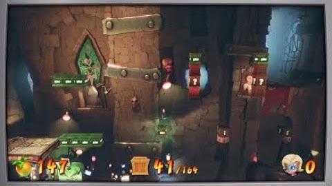 Crash Bandicoot 4: Flashback tape "Nitro bounce crate test" (platinum)