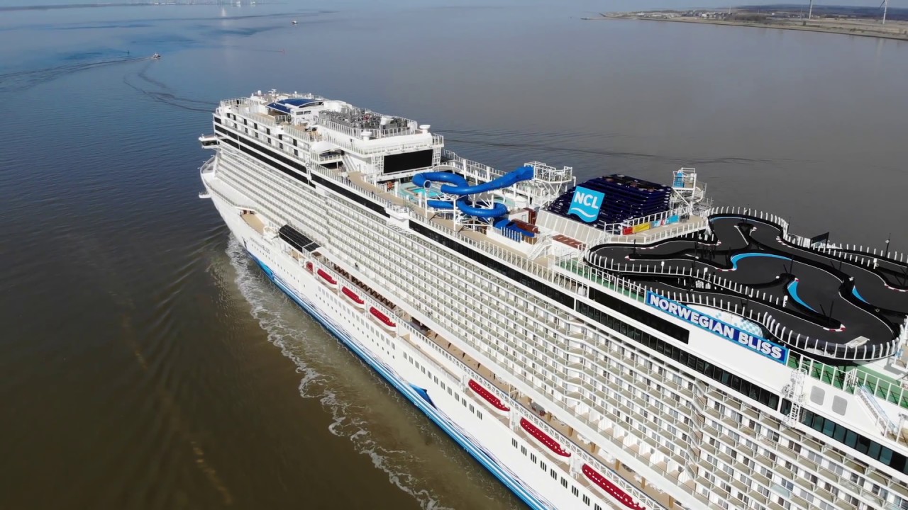 Norwegian Cruise Line S Newest Ship Departs Shipyard