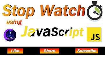 STOPWATCH USING JAVASCRIPT(JS) | HTML | CSS | #js #bootstrap #ajax #cdnjs